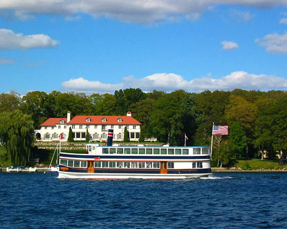 lake geneva boat tour summer mansions